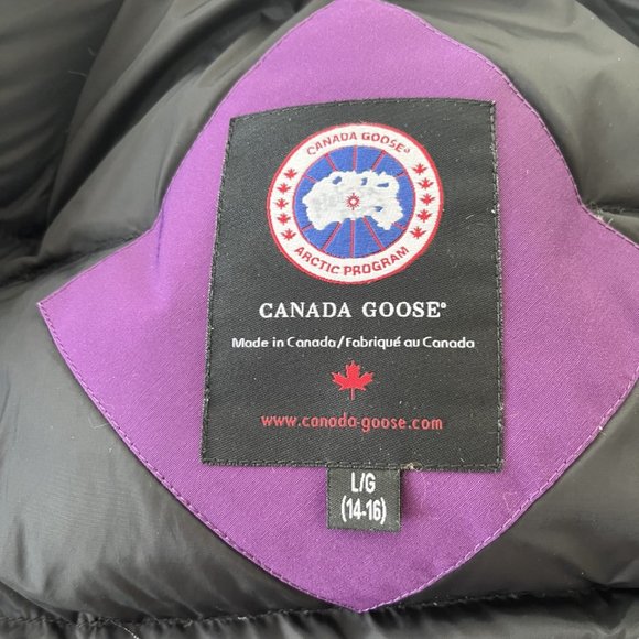 Purple Canada Goose Jacket - Picture 3 of 5